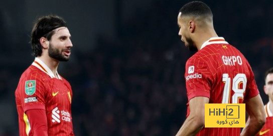 احصائيات الشوط الأول من مباراة ليفربول و توتنهام