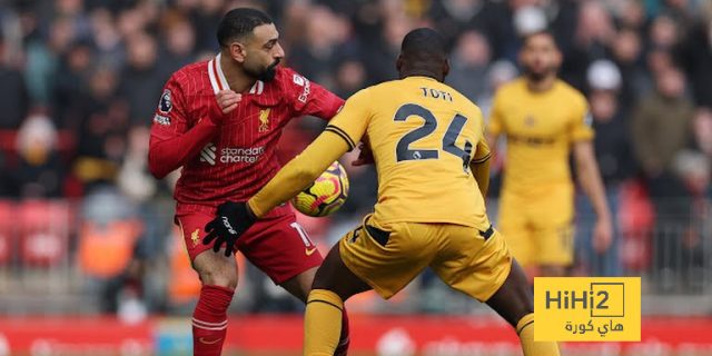 ليفربول يتقدم على وولفرهامبتون في الشوط الأول