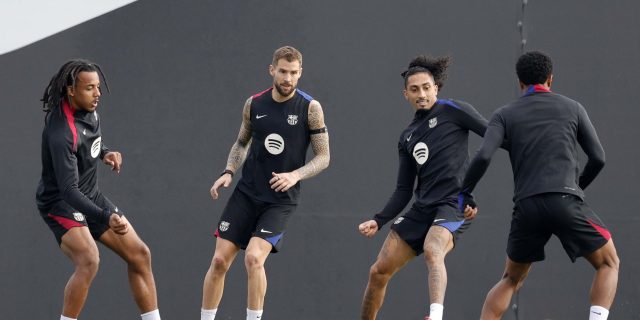 صور: برشلونة يختتم تدريباته استعداداً لمواجهة رايو فاليكانو