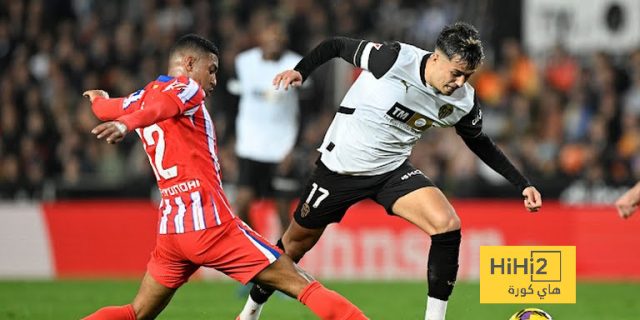 احصائيات مباراة أتلتيكو مدريد و فالنسيا في الدوري الإسباني