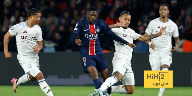 احصائيات مباراة باريس وأستون فيلا في دوري الأبطال
