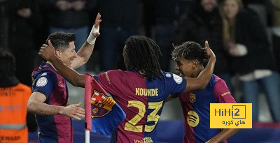خطوة تفصل ليفاندوفسكي عن مئويته الأولى مع برشلونة