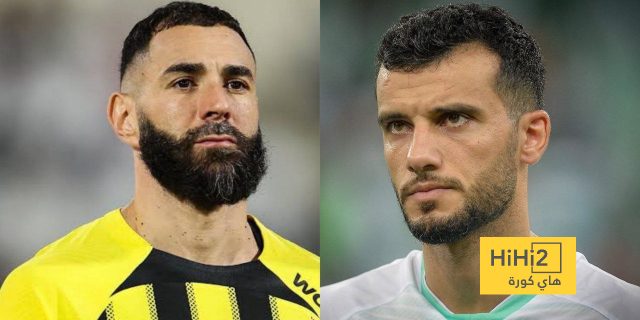 صورة : عمر السومة وبنزيما يخطفان الأنظار قبل مباراة الاتحاد والعروبة