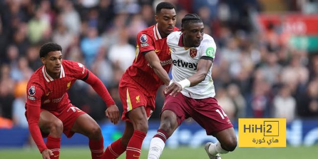احصائيات مباراة ليفربول و وست هام في الدوري الإنجليزي