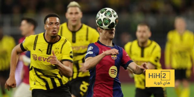 احصائيات الشوط الأول من مباراة برشلونة و دورتموند