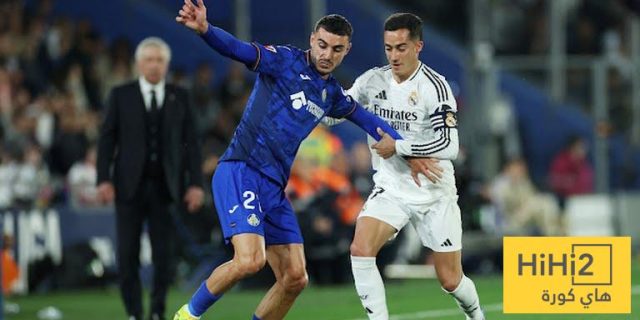 احصائيات الشوط الأول من مباراة ريال مدريد و خيتافي