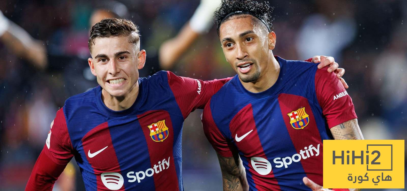 برشلونة ينجو من فخ بلد الوليد بفضل رافينيا وفيرمين