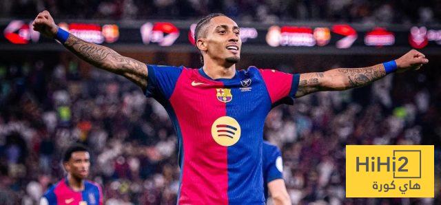 موسم استثنائي لرافينيا مع برشلونة
