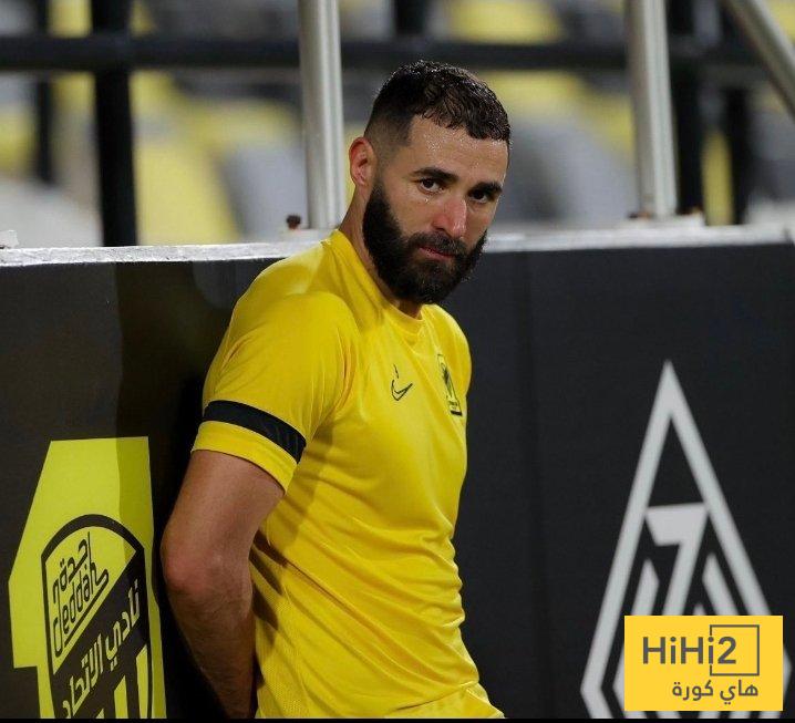 أرقام بنزيما في الشوط الأول
