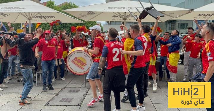 جمهور إسبانيا ينتشر في ساحات شتوتغارت قبل مواجهة فرنسا