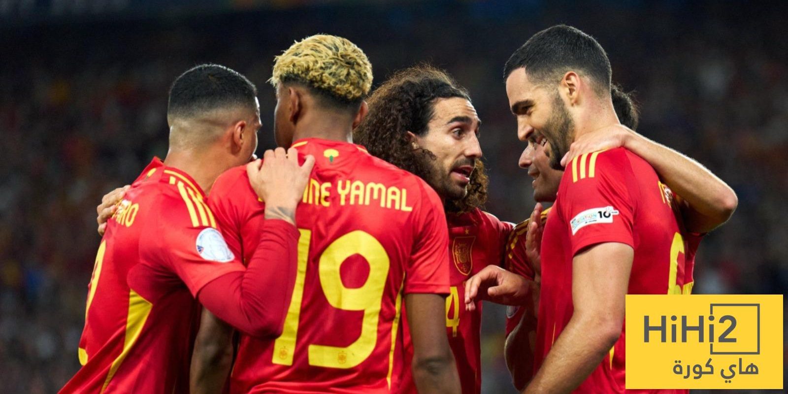 تشكيلة اسبانيا الرسمية للقاء البرتغال في نهائي دوري الامم