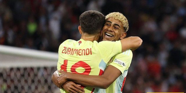 اسبانيا تتقدم على البرتغال في الشوط الأول