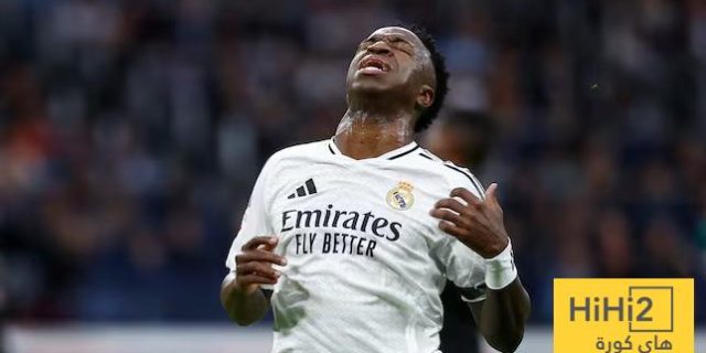فينيسيوس الأكثر تراجعا للقيمة التسويقية في الدوري الاسباني