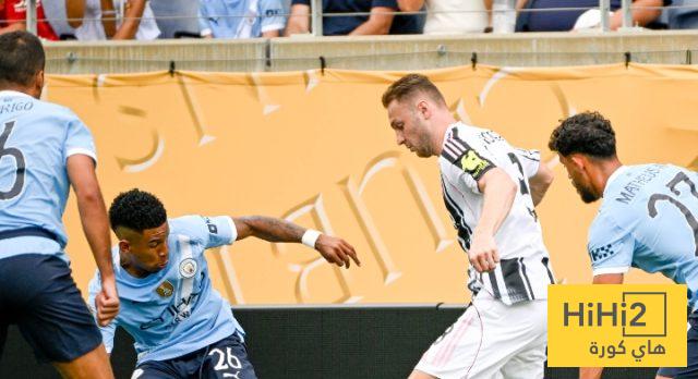 أفضل لاعب من مانشستر سيتي في الشوط الأول أمام يوفنتوس