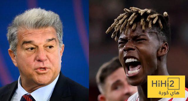 أول رد فعل من برشلونة على تجديد عقد نيكو ويليامز مع بلباو