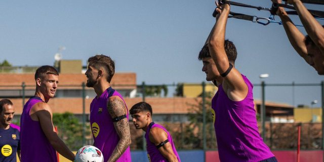 لاعب برشلونة يفاجئ الجميع بتغيير مذهل في البنية الجسدية.. صورة