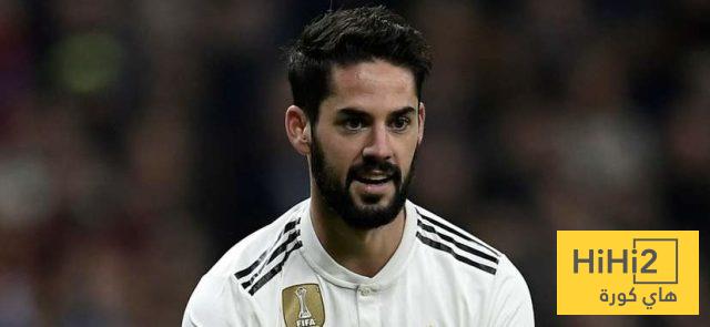 ايسكو يعترف بمسؤوليته عن الفشل في ريال مدريد!