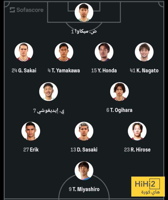 تشكيلة فيسيل كوبي الرسمية للقاء برشلونة 4 تشكيلة فيسيل كوبي الرسمية للقاء برشلونة 3