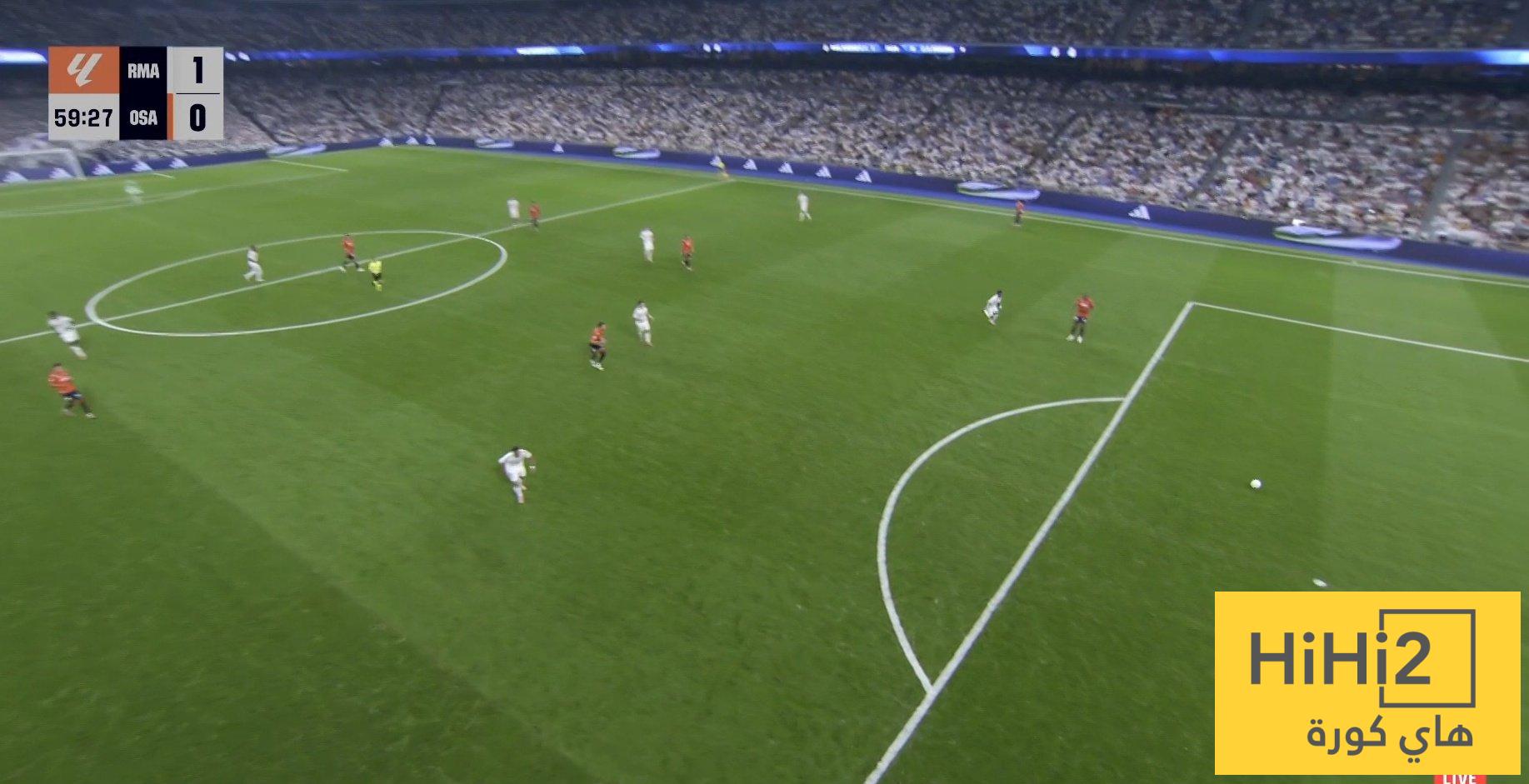 عدد الحضور الجماهيري في لقاء ريال مدريد و اوساسونا