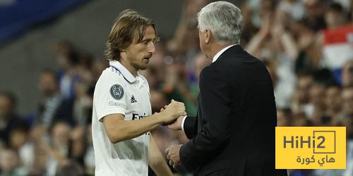 أنشيلوتي يشيد بمودريتش
