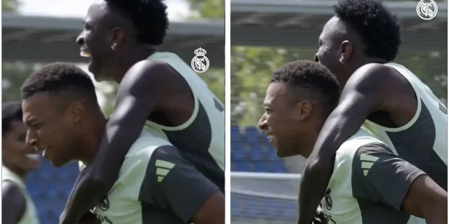 فيديو من تدريبات ريال مدريد يكشف حقيقة علاقة مبابي وفينيسيوس