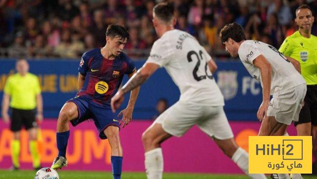 بيدري يتألق في الشوط الأول أمام فالنسيا