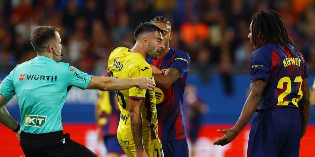 اشتباكات بين لاعبي برشلونة وخيتافي والسبب..؟!