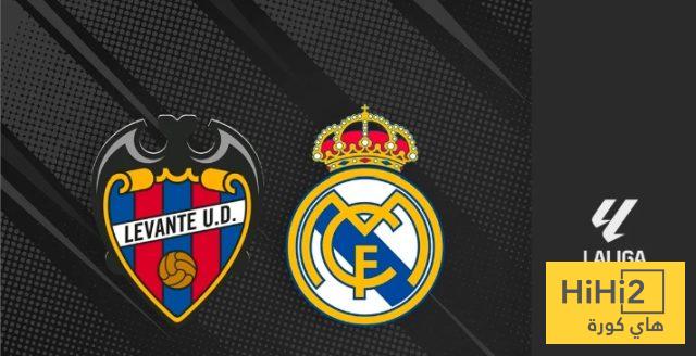تكتيك ليفانتي المتوقع أمام ريال مدريد