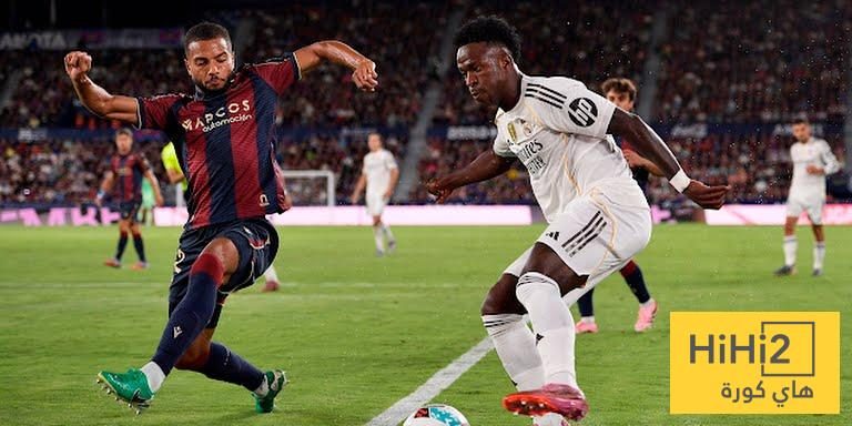 ريال مدريد يتقدم على ليفانتي في الشوط الأول