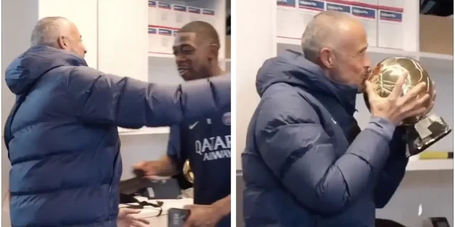 فيديو: كيف استقبل إنريكي عثمان ديمبيلي بعد فوزه بالكرة الذهبية
