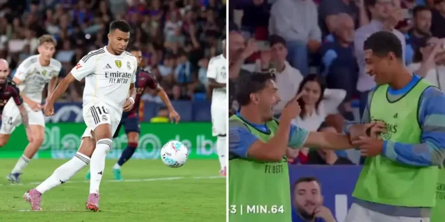 فيديو: رد فعل بيلينغهام ودياز على “بانينكا” مبابي ضد ليفانتي