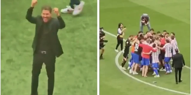 فيديو: رد فعل سيميوني بعد نهاية مباراة ديربي مدريد