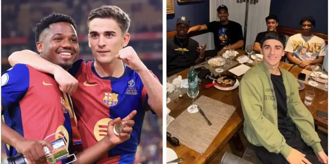 فاتي يجتمع مع زملاءه السابقين في برشلونة.. صورة