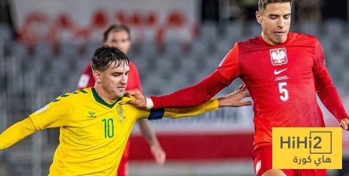 احصائيات الشوط الاول من مباراة بولندا ضد ليتوانيا