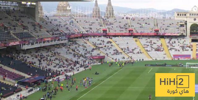 جماهير برشلونة تتوافد على ملعب مونتجويك قبل لقاء جيرونا