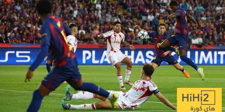 برشلونة يسجل الهدف الاول في شباك اوليمبياكوس