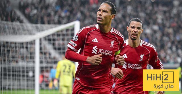 ليفربول يتألق في دوري الأبطال بالكرات الثابتة
