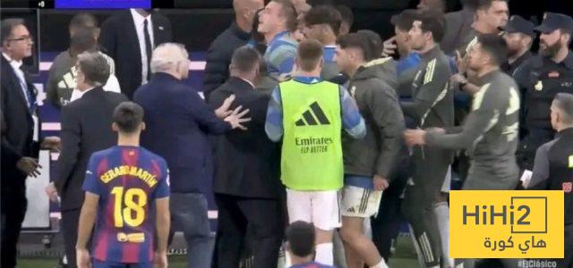 طرد وثلاث بطاقات صفراء لريال مدريد بعد نهاية الكلاسيكو