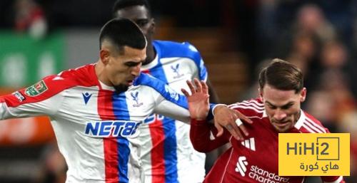 ليفربول ينهي الشوط الاول متأخرا بهدفين ضد كريستال بالاس
