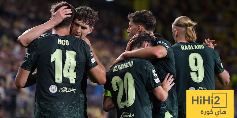 تشكيلة مانشستر سيتي الرسمية للقاء بورنموث