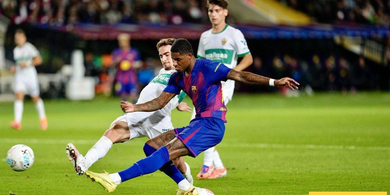 إلتشي يحقق رقم نادر أمام برشلونة