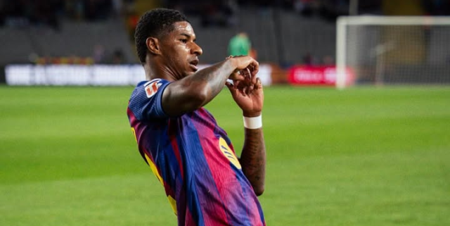 منشور راشفورد بعد فوز برشلونة على اليتشي
