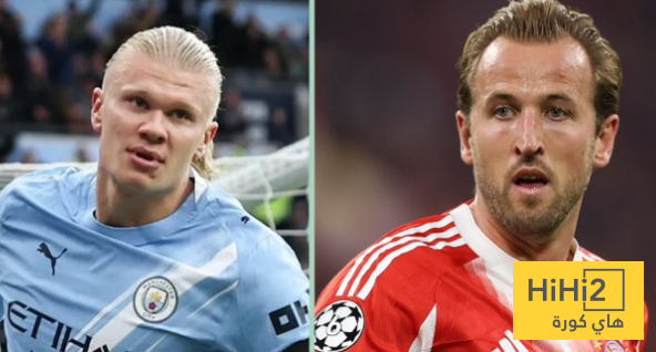 هالاند وكين ينفردان برقم لم يحققه أي لاعب هذا الموسم !