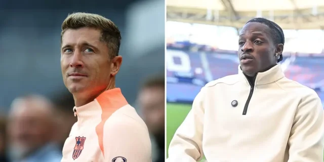 مهاجم برشلونة المنتظر قدوته ليفاندوفسكي وإيتو