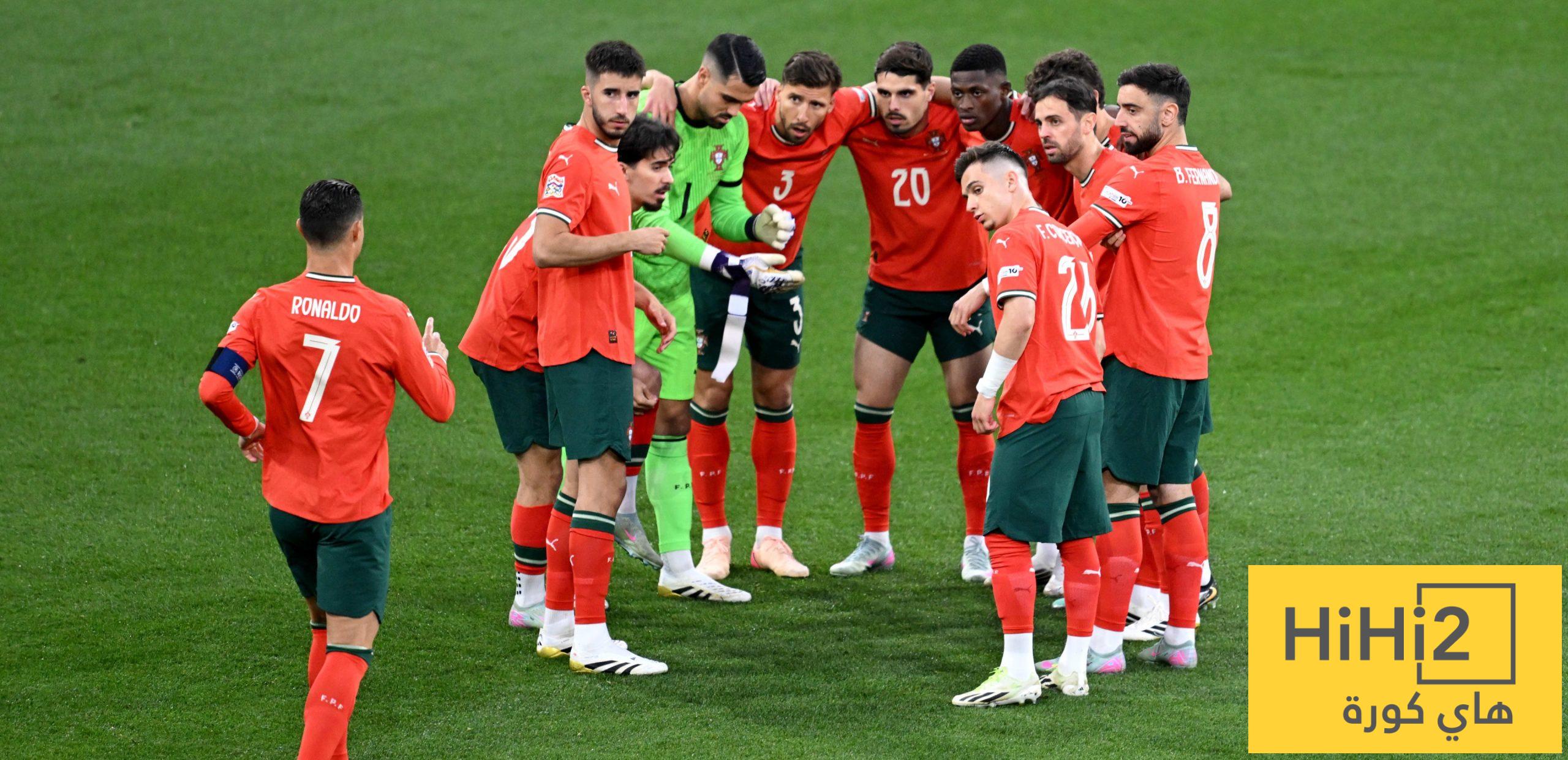 جدول ترتيب مجموعة البرتغال في تصفيات المونديال