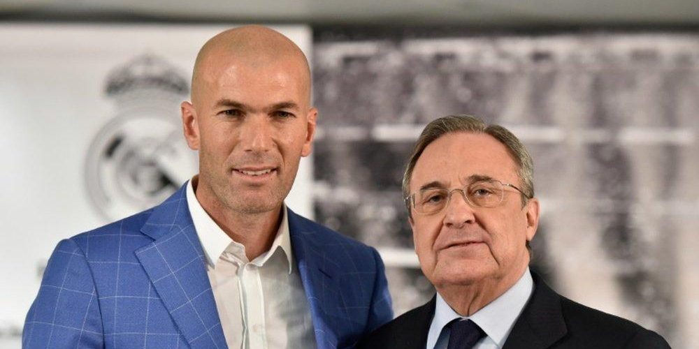 صور: لقاء جديد بين بيريز وزيدان في ملعب البرنابيو