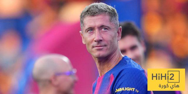 كل ما قدمه ليفاندوفسكي مع برشلونة في الليغا هذا الموسم