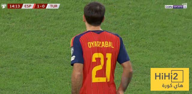 إحصائيات اويارزابال أمام تركيا إحصائيات اويارزابال أمام تركيا
