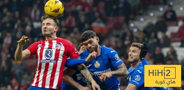 نتائج آخر خمس مباريات بين أتلتيكو مدريد وخيتافي