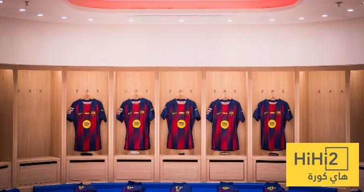 صور.. غرف ملابس برشلونة في ملعب الكامب نو